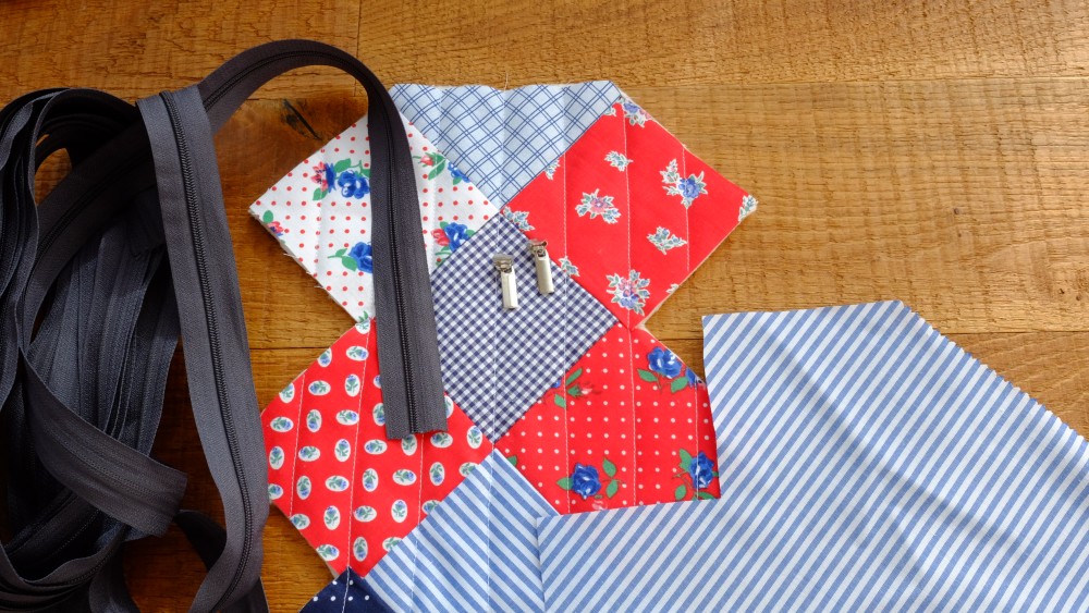 Trousse en tissu patchwork. -  27/01/2024